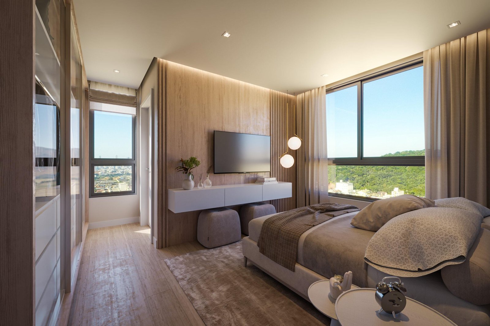 Apartamento no Estoril em Camboriú com 1 suíte e 1 dormitório e serviços integrados — foto 1